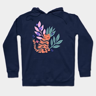 Tiger and Butterflies Hoodie